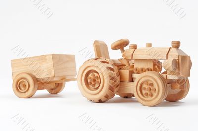 Wooden tractor Wooden tractor