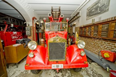 Old fire-engine vehicle