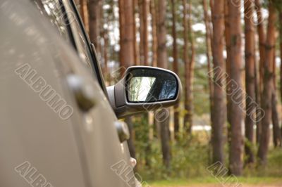 Automobile lateral mirror