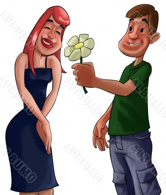 romance with flower