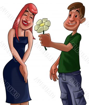 romance with flower romance with flower