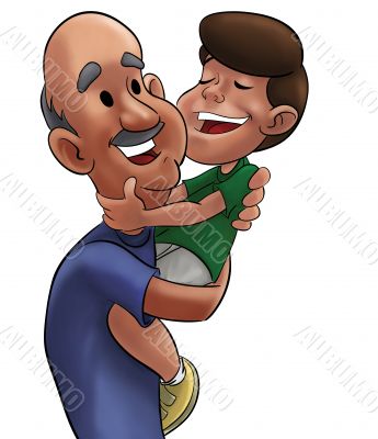 grandfather and boy grandfather and boy