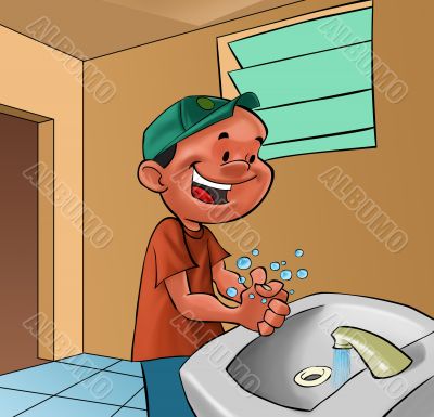 boy washing hands boy washing hands