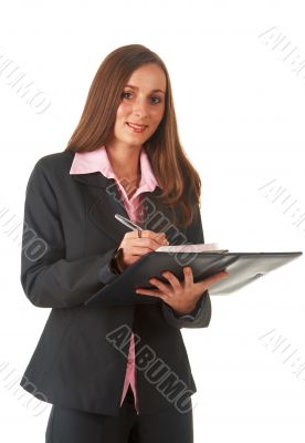 Beautiful brunette businesswoman 