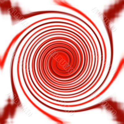 Abstract red twirl background