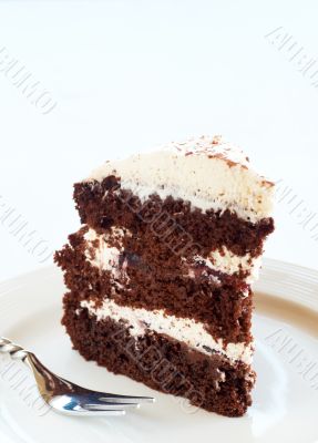 Slice of Black Forest cake