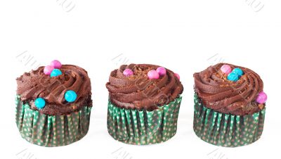 Miniature chocolate cupcakes 