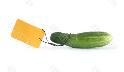 Cucumber With Blank Label