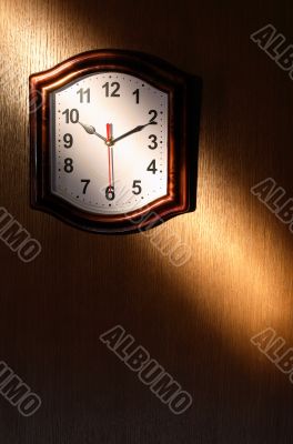 Clock And Beam Of Light