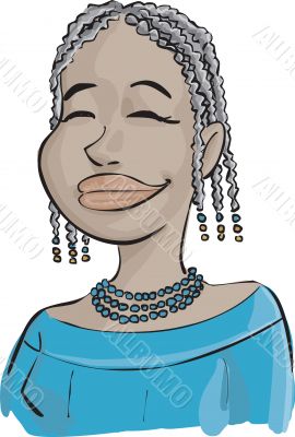 afro girl afro girl
