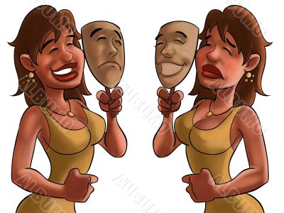 Happy mask, sad mask Happy mask, sad mask