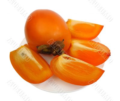 Persimmon, isolated