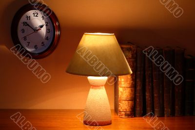 Lamp And Books