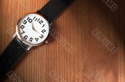 Wristwatch On Wood