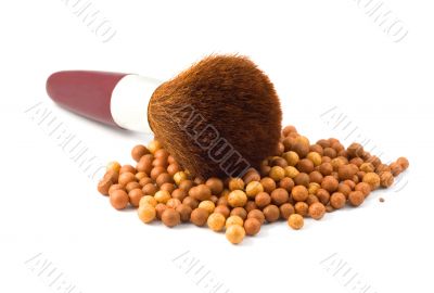 Face Powder brush in mineral make up ball-powder  