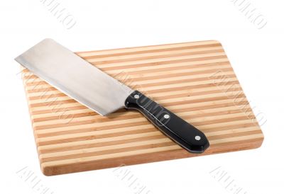 Knife on the chopping board