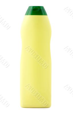 Blank yellow plastic bottle