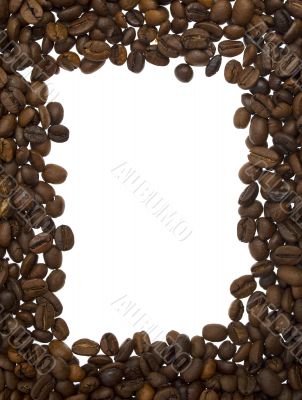 frame from coffee beans