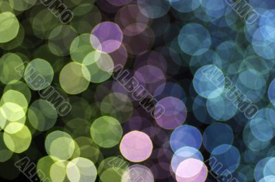 abstract glowing circles