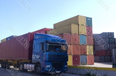 containers at the port for shipment