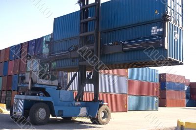 containers at the port for shipment