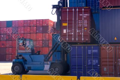 containers at the port for shipment