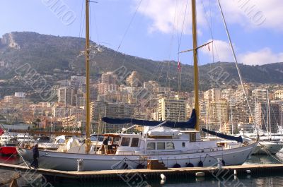 yachts in Monaco Harbour