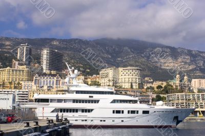 yachts in Monaco Harbour