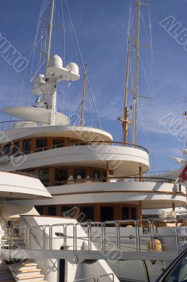 yachts in Monaco Harbour