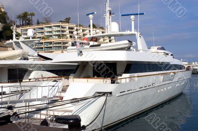 yachts in Monaco Harbour