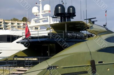 yachts in Monaco Harbour