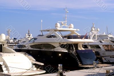 yachts in Monaco Harbour