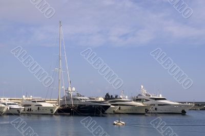 yachts in Monaco Harbour