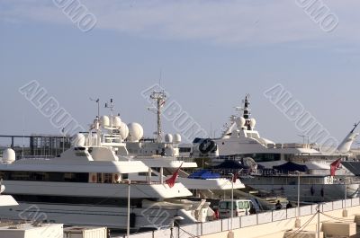 yachts in Monaco Harbour