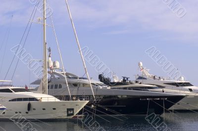 yachts in Monaco Harbour