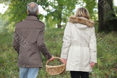 Couple in the woods