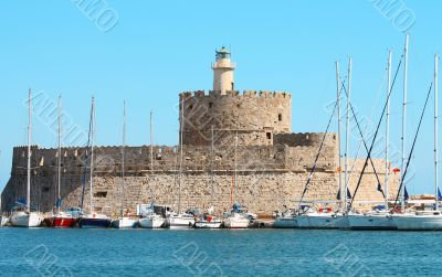 Fort Saint Nicholas, Rhodes, Greece. 