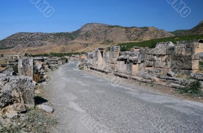 Empty Street in Ancient Hierapolis