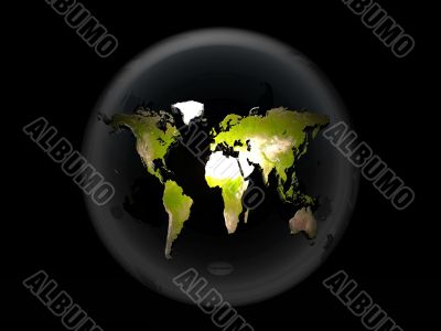 earth in bubble