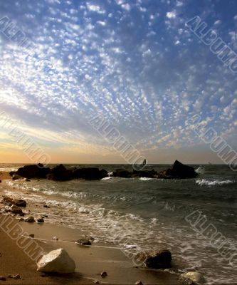 sky over the Mediterranean Sea