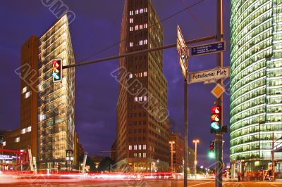 Berlin - Potsdamer Platz at Night