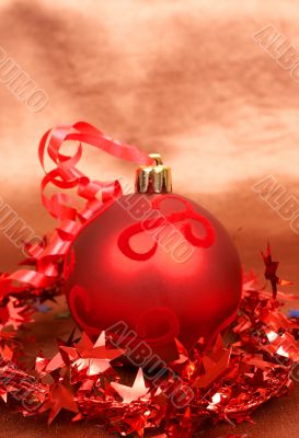 Red Christmas bauble