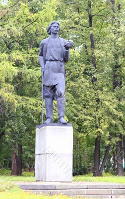 Soviet writer Maxim Gorky monument