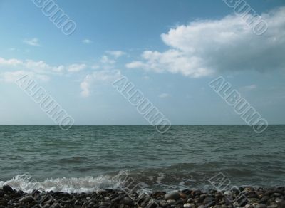 Seashore of the Black sea. Summer journey