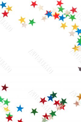 Colorful Christmas stars