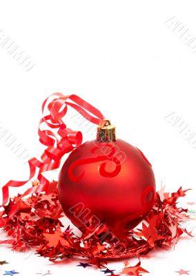 Red Christmas bauble