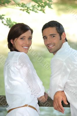 Couple outside Couple outside