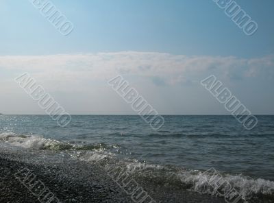 Seashore of the Black sea. Summer journey
