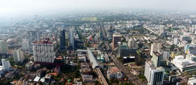 Beautiful view of Bangkok, Thailand From Baiyoke Sky Hotel