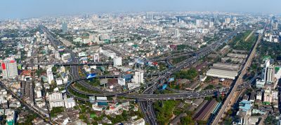 Beautiful view of Bangkok, Thailand From Baiyoke Sky Hotel